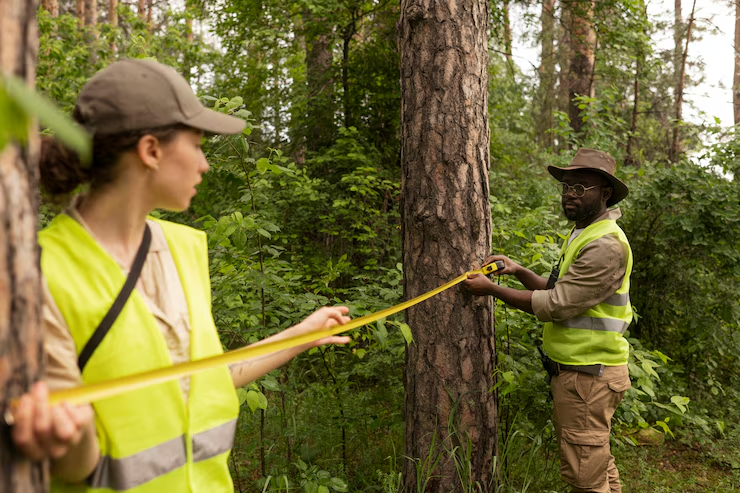 side-view-forest-wardens-measuring-distance_23-2149557266 side-view-forest-wardens-measuring-distance_23-2149557266